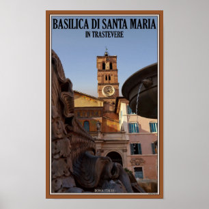 Affiche Rome - Santa Maria dans Trastevere
