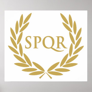 Affiche Rome SPQR Roman Senate Seal