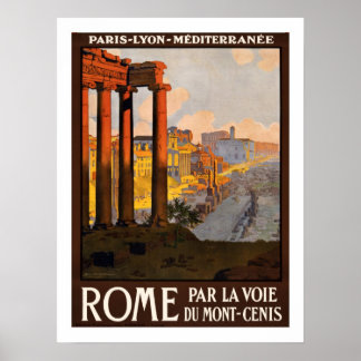 Affiche Rome Vintage Travel