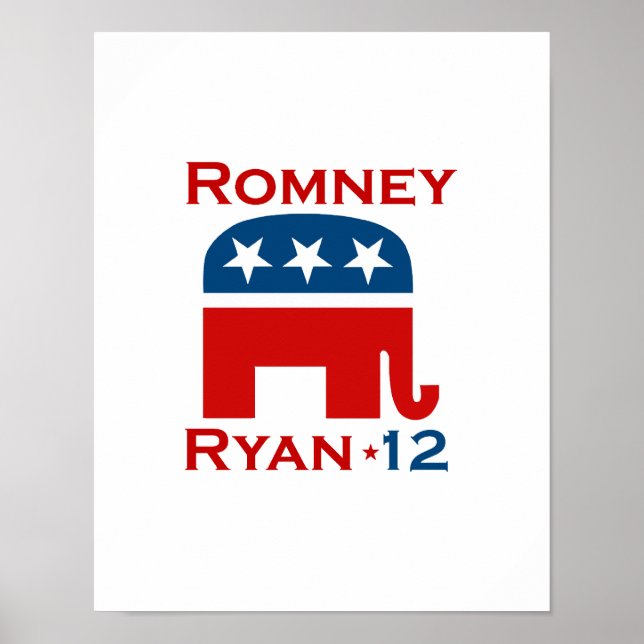 AFFICHE ROMNEY RYAN 2012 GOP (Devant)