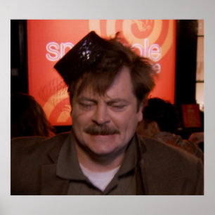 Affiche Ron Swanson danse