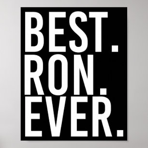 Affiche Ron toujours drôle idée cadeau pour hommes perform