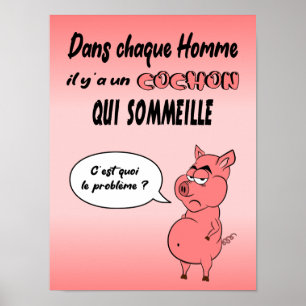Affiche Ronchon le cochon