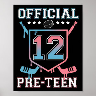 Affiche Rondelle de hockey officielle pour les garçons de