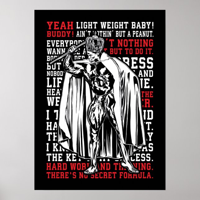 Affiche Ronnie Coleman M. Olympia Workout Inspirational (Devant)
