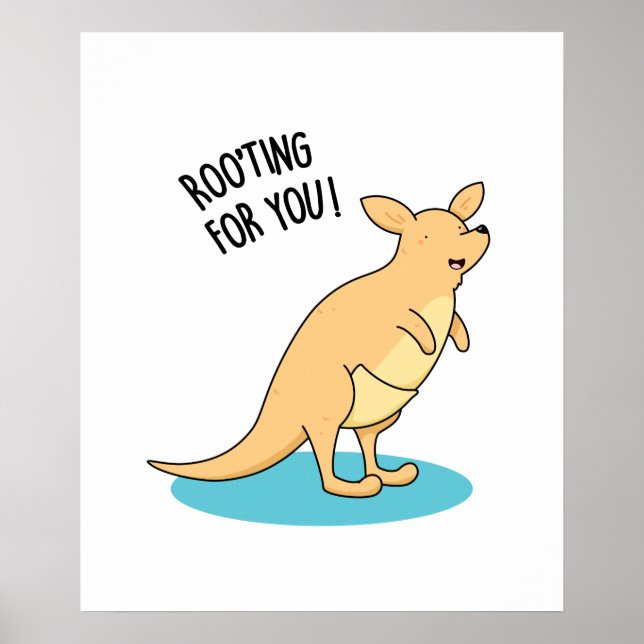 Affiche Roo Ting Pour Vous Drôle Kangaroo Pun (Devant)