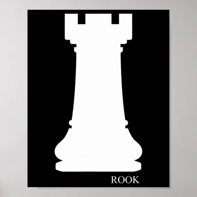 Affiche Rook Chess Piece Group Costume Chess Club Chess Bo (Devant)