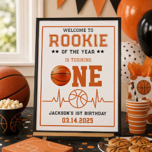 Affiche Rookie de l'année 1er Anniversaire Basketball