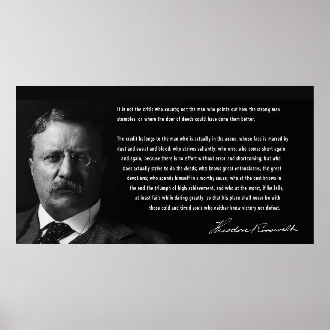 Affiche ROOSEVELT MAN dans le discours d'ARENA (Devant)