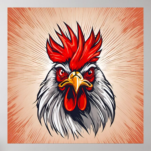 Affiche Rooster - Art Print (Devant)