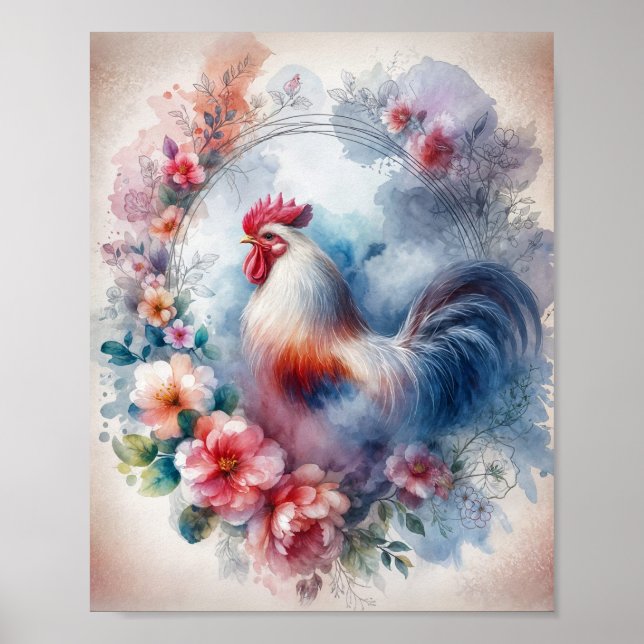 Affiche Rooster dans Wreath Digital (Devant)