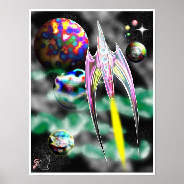 Affiche Roquette en verre (Devant)