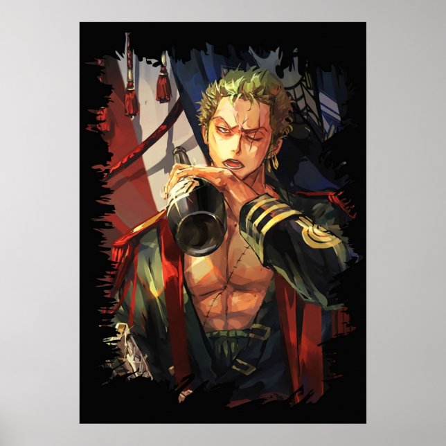Affiche Roronoa Zoro d'une pièce (Devant)