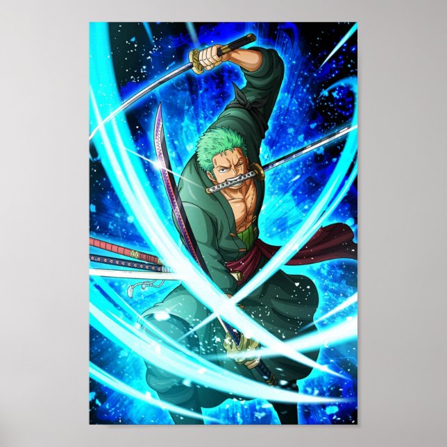 Affiche Roronoa Zoro une pièce (Devant)