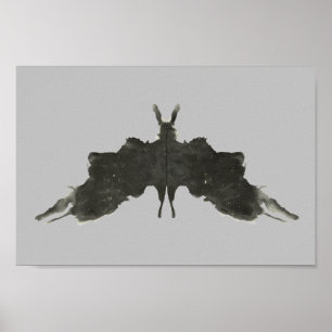 Affiche Rorschach Inkblot Test Art Amusant
