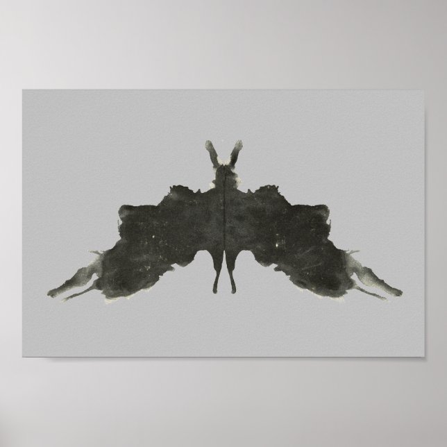 Affiche Rorschach Inkblot Test Art Amusant (Devant)
