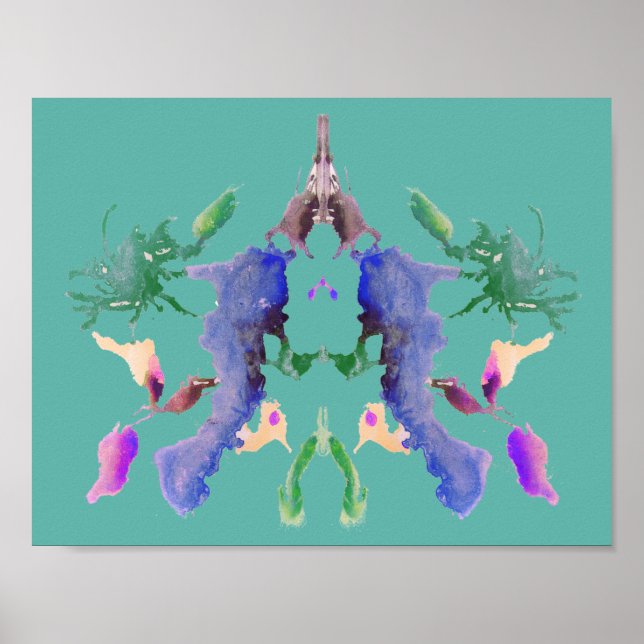 Affiche Rorschach Inkblot Test Fun Art (Devant)