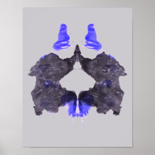 Affiche Rorschach Inkblot Test Fun Art