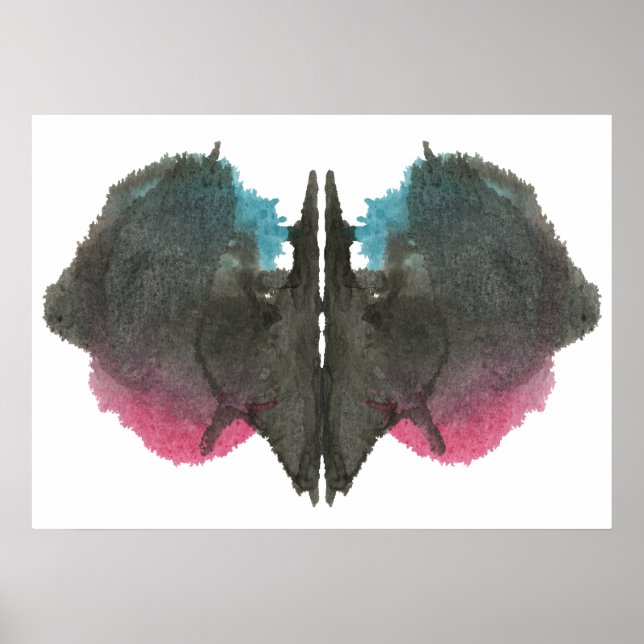 Affiche Rorschach Inkblot Test Fun Art Imprimer (Devant)