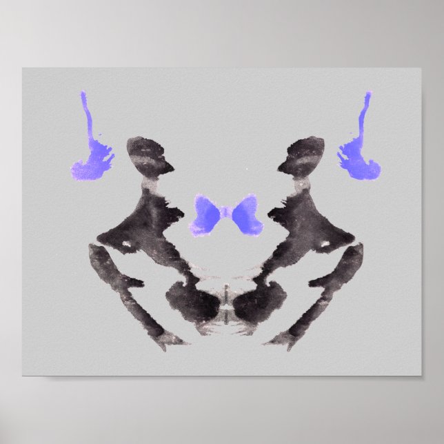Affiche Rorschach Inkblot Test Fun Art Imprimer (Devant)