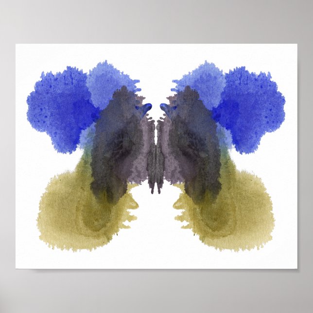 Affiche Rorschach Inkblot Test Fun Art Imprimer (Devant)