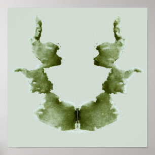 Affiche Rorschach Inkblot Test Fun Art Imprimer