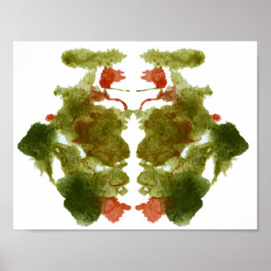 Affiche Rorschach Inkblot Test Fun Art Imprimer
