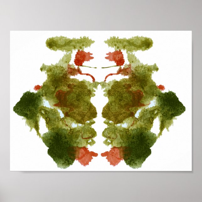 Affiche Rorschach Inkblot Test Fun Art Imprimer (Devant)