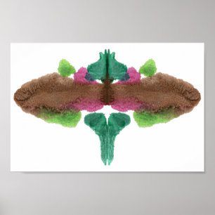 Affiche Rorschach Inkblot Test Fun Art Print