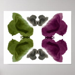 Affiche Rorschach Inkblot Test Fun Art Print