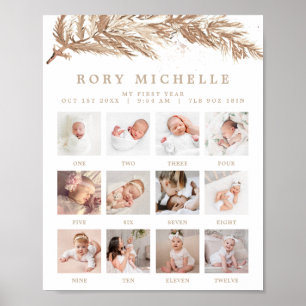 Affiche RORY Boho Beige Winter Wonderland Photo Mileston