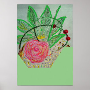 Affiche Rosa rouge