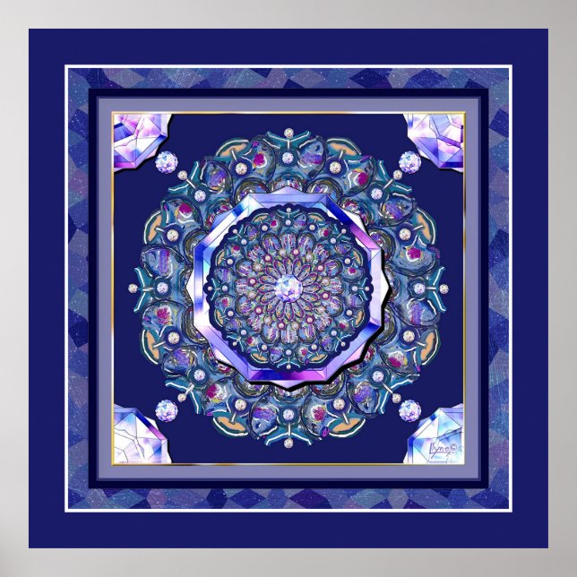 Affiche Rosace bleue (Devant)