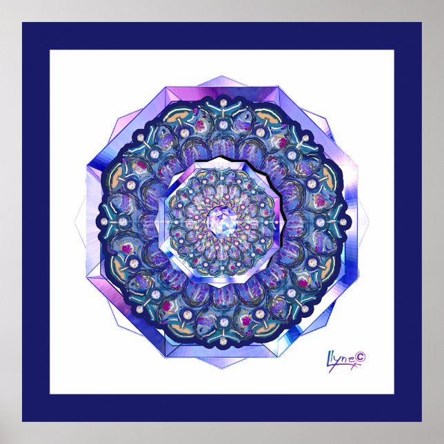 Affiche Rosace bleue (Devant)