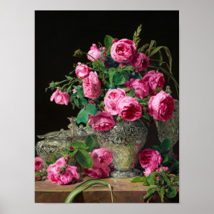 Affiche Rose, 1843 par Ferdinand Georg Waldmuller