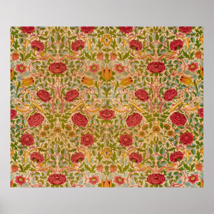 Affiche Rose, 1883 par William Morris