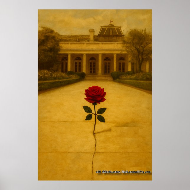Affiche Rose à travers la fissure : arrière de la Maison B (Devant)
