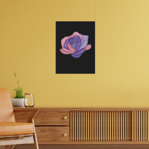 Affiche Rose Blush et Bloom
