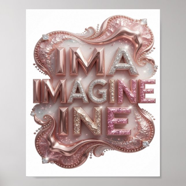 Affiche Rose Classique IMAGINE (Devant)