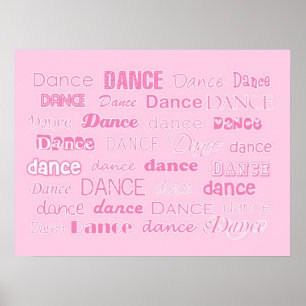 Affiche Rose d'affiche de danse