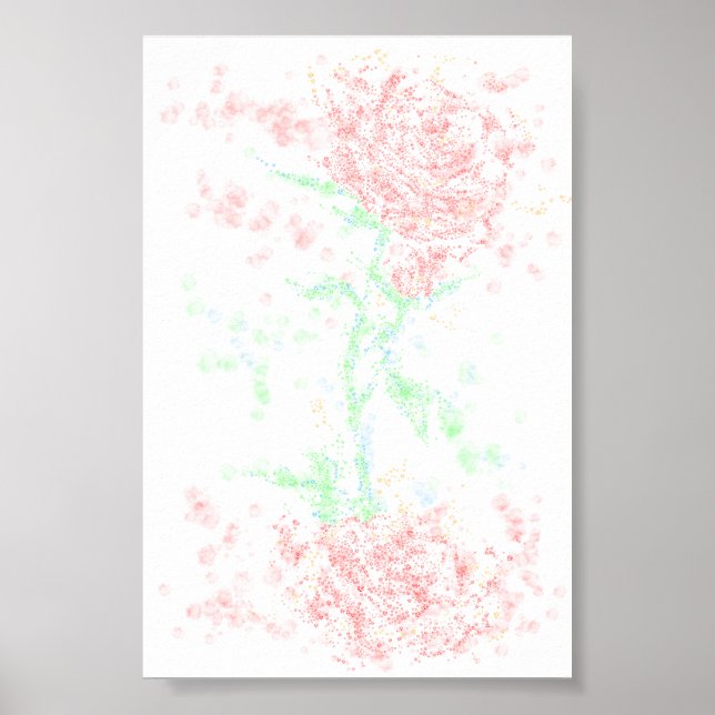 Affiche Rose dans le vent (Devant)