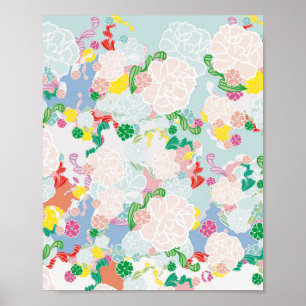 Affiche Rose de pivoine