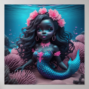 Affiche Rose de sirène noire 2