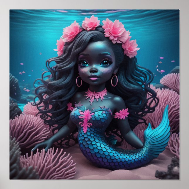 Affiche Rose de sirène noire 2 (Devant)
