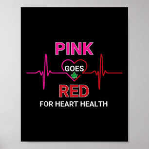 Affiche Rose devient rouge, Aka Cardiologie