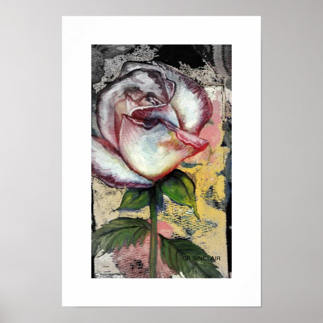 Affiche ROSE FADED par CR SINCLAIR (Devant)