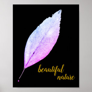 Affiche Rose feuille rustique Nature Love Art Peinture