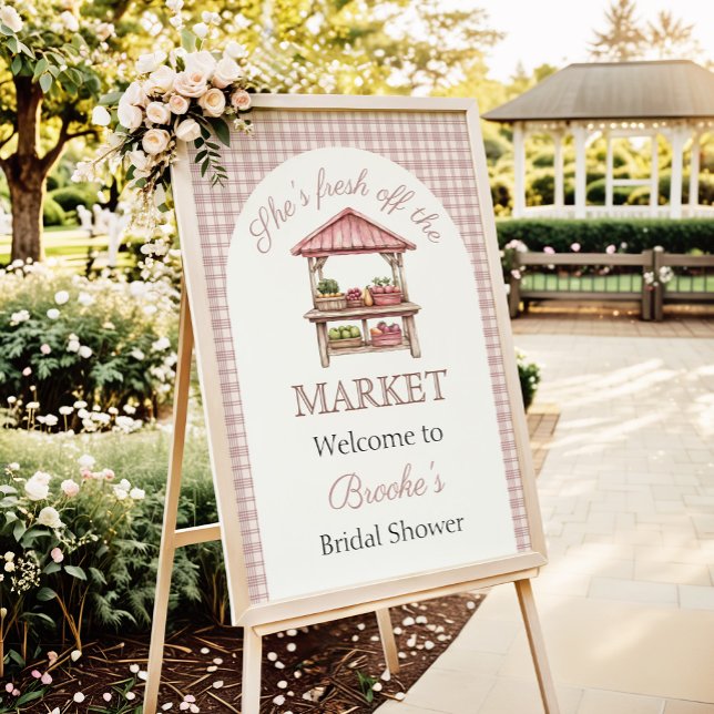 Affiche Rose frais hors Fête des mariées du marché pays (Créateur téléchargé)
