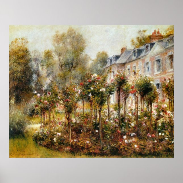 Affiche Rose Garden Wargemont par Renoir (Devant)