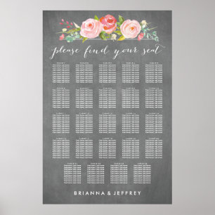 Affiche Rose Jardin Floral Mariage Sein Graphique